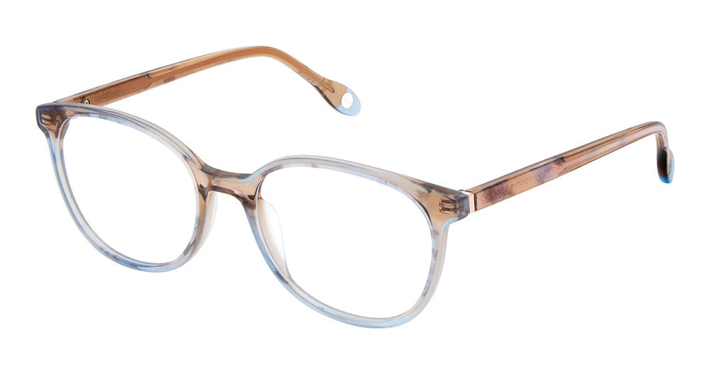 Fysh F-3787 Pecan Blue Eyeglasses