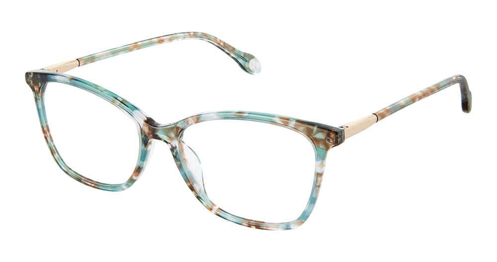 Fysh F-3724 Aqua Hazelnut Eyeglasses
