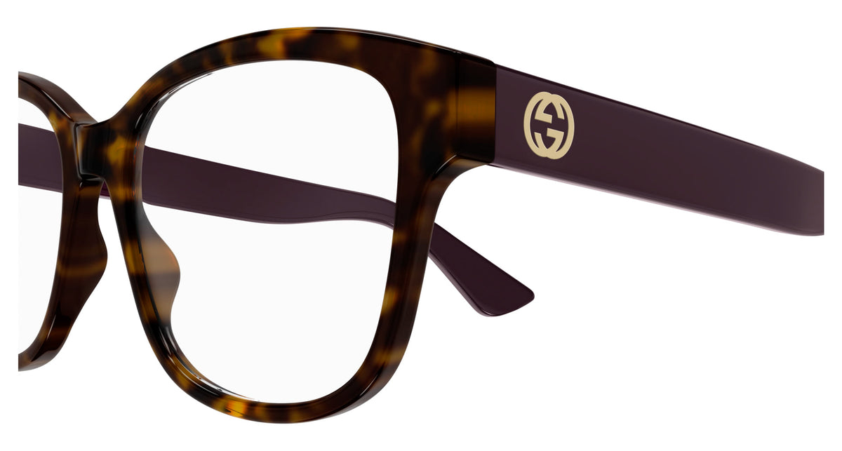 Gucci GG1340O 008 Eyeglasses - Havana