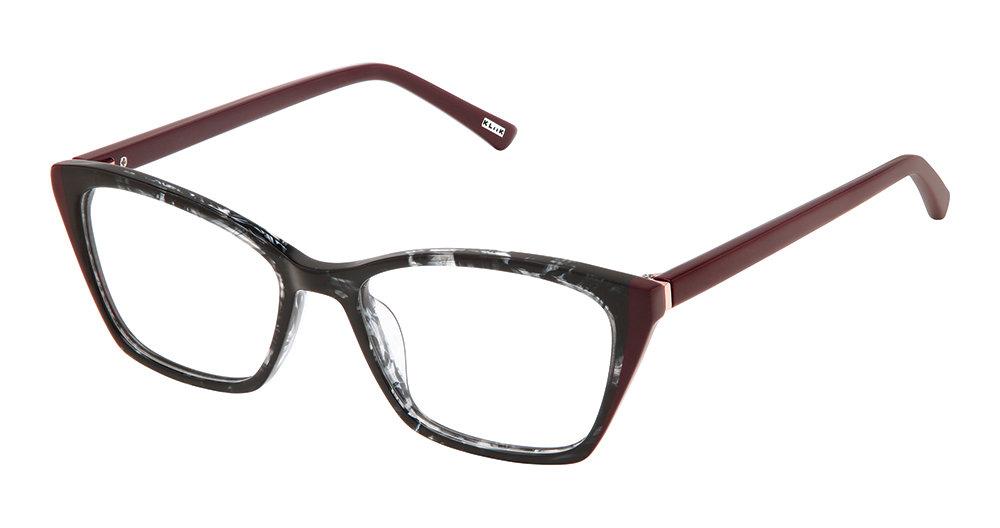 KLiiK Denmark K-801 Black Feather Cherry Eyeglasses