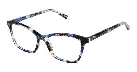KLiiK Denmark K-799 Blue Feather Eyeglasses