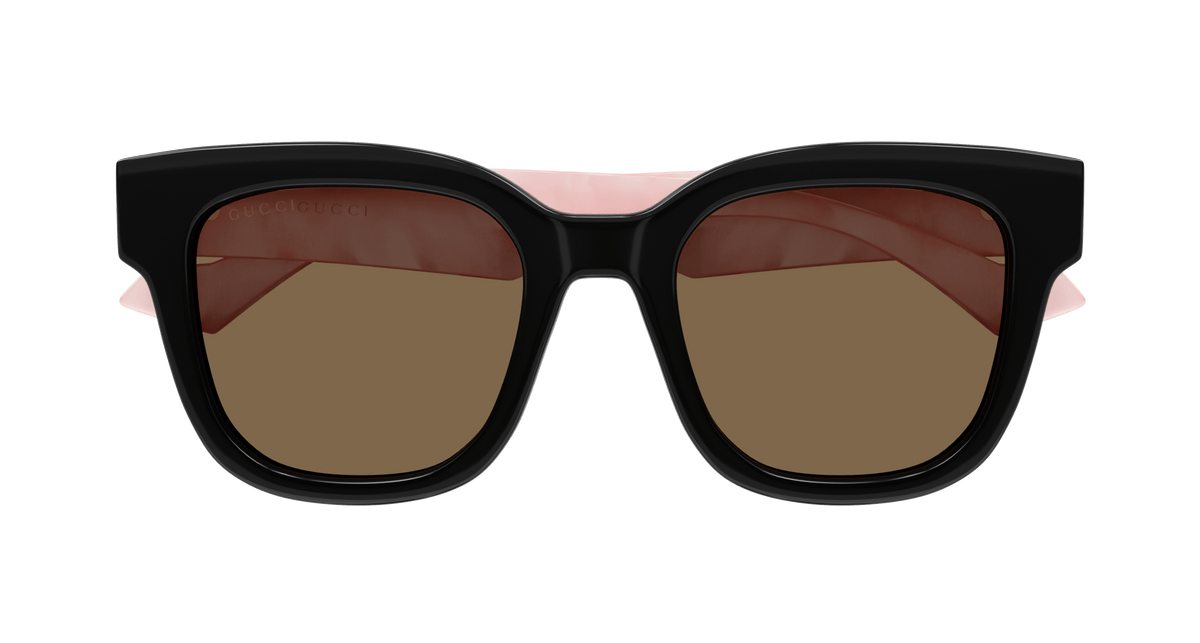 Gucci GG0998S 005 Sunglasses - Black-Pink / Brown