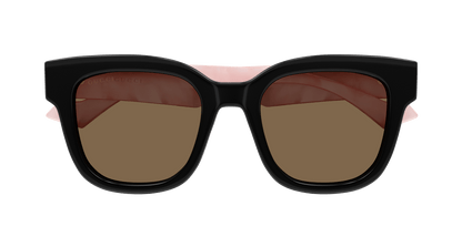 Gucci GG0998S 005 Sunglasses - Black-Pink / Brown