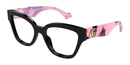Gucci GG1424O 012 Eyeglasses - Black / Pink