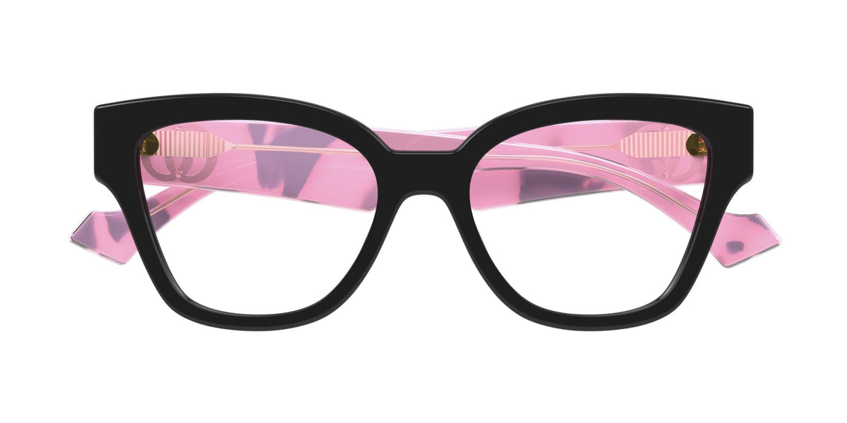Gucci GG1424O 012 Eyeglasses - Black / Pink