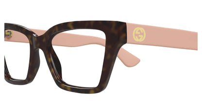 Gucci GG1715O 005 Eyeglasses - Havana / Pink