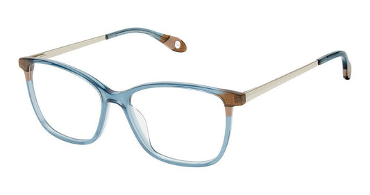 Fysh F-3775 Teal Copper Taupe Eyeglasses