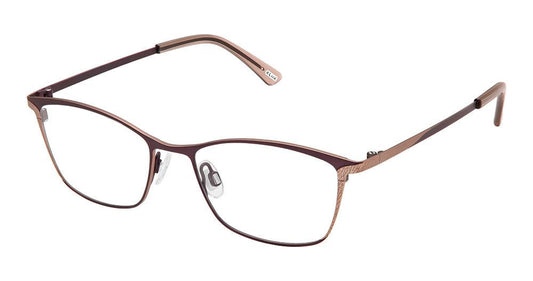 KLiiK Denmark K-797 Eggplant Copper Eyeglasses