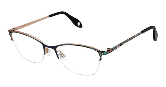 Fysh F-3769 Navy Rose Gold Eyeglasses