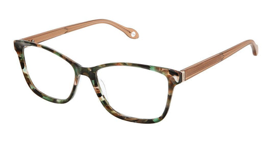 Fysh F-3767 Emerald Petal Eyeglasses