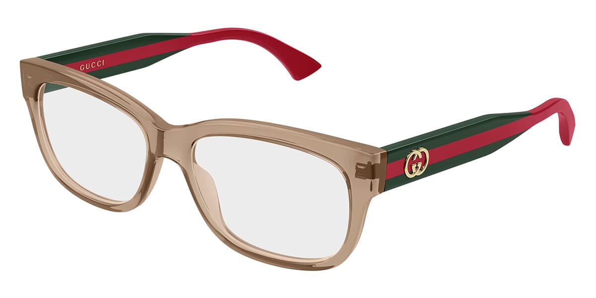 Gucci GG0278ON 015 Eyeglasses - Brown / Green