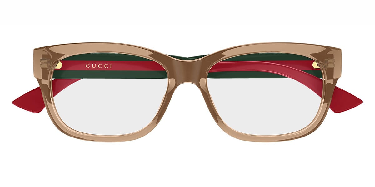 Gucci GG0278ON 015 Eyeglasses - Brown / Green