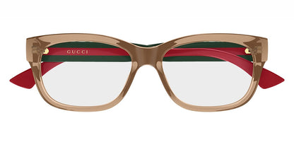 Gucci GG0278ON 015 Eyeglasses - Brown / Green