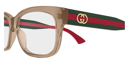 Gucci GG0278ON 015 Eyeglasses - Brown / Green