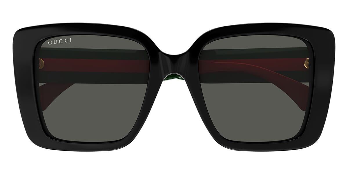 Gucci GG1861S 001 Sunglasses - Shiny Black / Grey